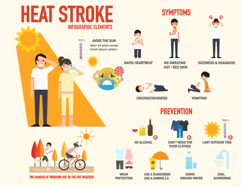 Heatstroke infographic